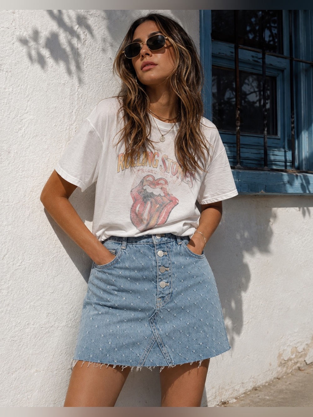 Anthropologie Pilcro Jacquard Denim Mini Skirt  NWT SZ 12